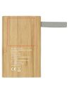 Batería externa de 5000 mAh de bambú Ecológica Personalizada 6124145 - Imagen 12