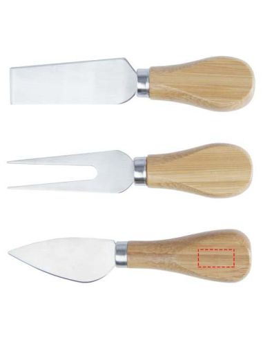 Tabla de quesos imantada con acesorios de bambú...