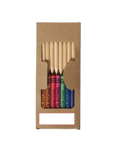 Set de 19 lápices y ceras Ecológica Personalizada 6106788