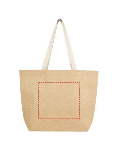 Bolsa Tote de yute de 300 g/m² de 12L Ecológica...