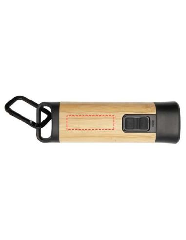 Linterna de plástico reciclado con mosquetón de...