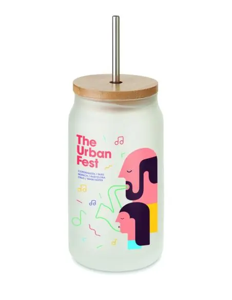 Tarro sublimación 400 ml Ecológico Personalizado 7MO6919