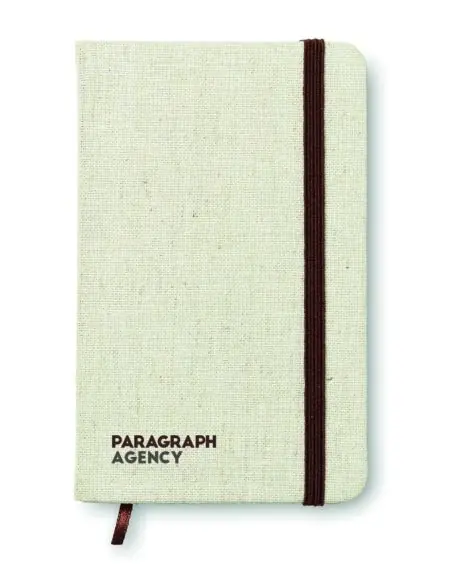 Cuaderno A6 con tapa de canvas Ecológico Personalizado 7MO6930