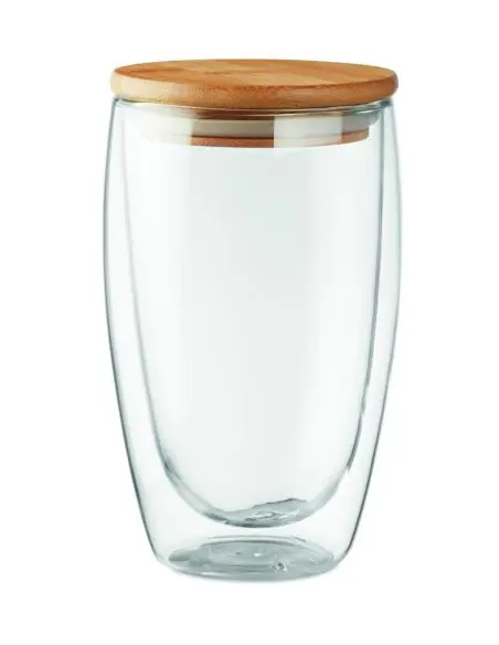 Vaso cristal doble capa 450 ml Ecológico Personalizado 7MO9721
