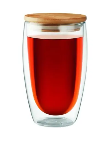 Vaso cristal doble capa 450 ml Ecológico...