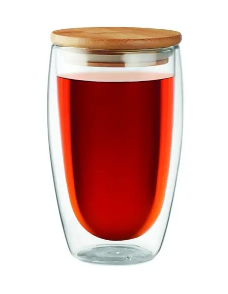 Vaso cristal doble capa 450 ml Ecológico Personalizado 7MO9721