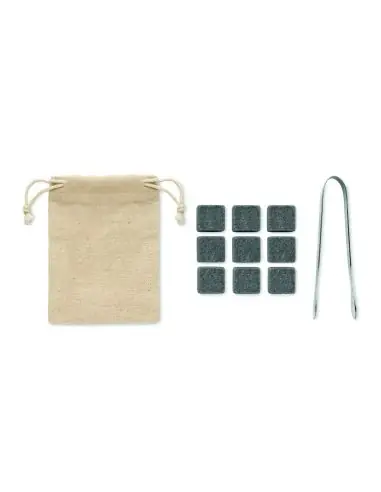 Set 9 cubitos de piedra Ecológico Personalizado...