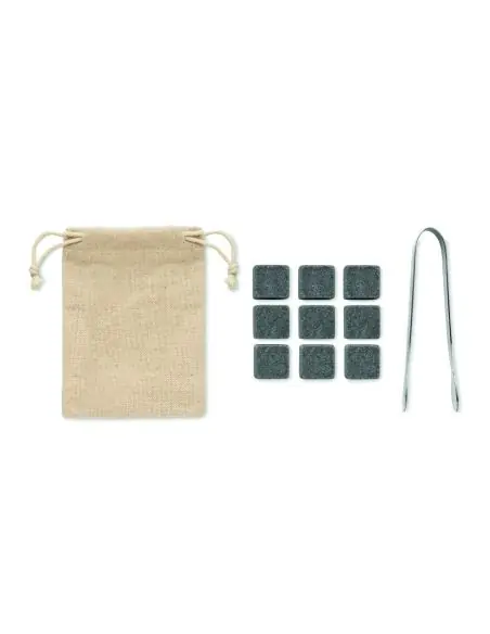 Set 9 cubitos de piedra Ecológico Personalizado 7MO9942