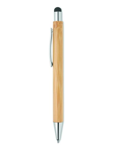 Bolígrafo pulsador de bambú Ecológico Personalizado 7MO9945