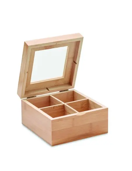 Caja de té de bambú Ecológica Personalizada 7MO9950