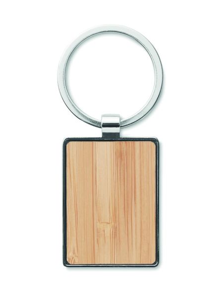 Llavero rectangular y bambú Ecológico Personalizado 7MO9961