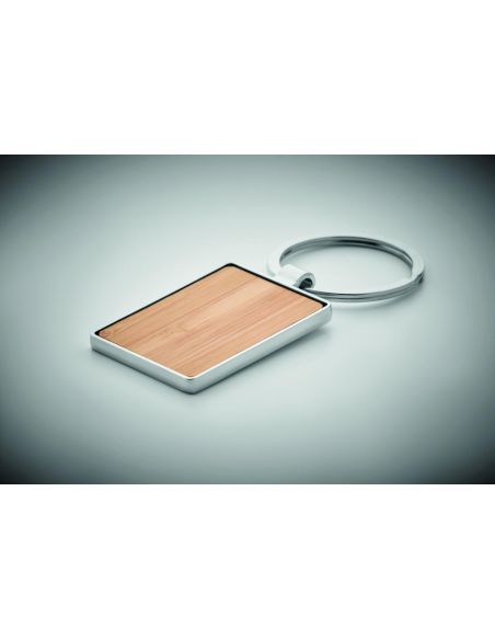 Llavero rectangular y bambú Ecológico Personalizado 7MO9961
