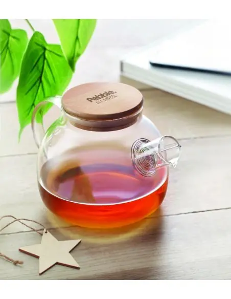 Tetera de vidrio 850ml Ecológica Personalizada 7MO9963