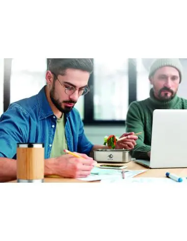 Fiambrera de acero inox.600 ml Ecológica...