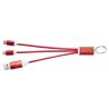 Cable de carga 4 en 1 de aluminio reciclado con llavero Ecológico Personalizado 6124382 - Imagen 6