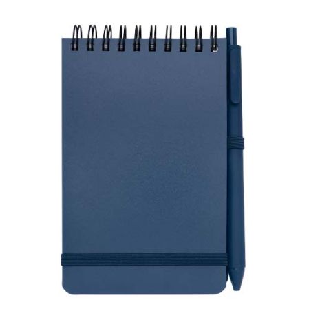 Libreta de tapa dura A6 de plástico procedente del océano con bolígrafo (tinta negra) Ecológica Personalizada 6107902