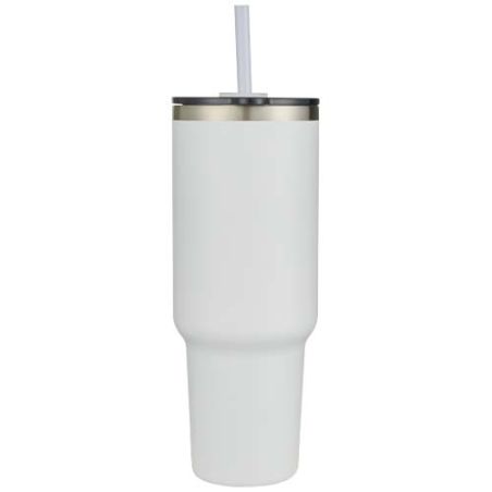 Vaso de cobre de 1200 ml con doble pared, pajita, aislamiento y certificado RCS Ecológico Personalizado 6100802