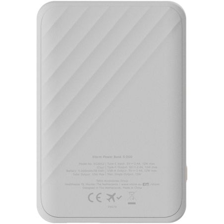 Batería externa de carga rápida de 12 W y 5000 mAh Ecológica Personalizada 6124409