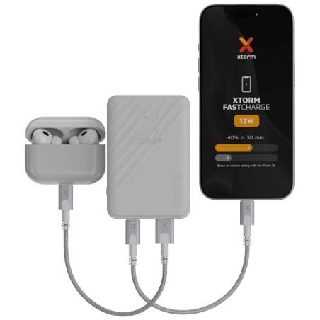 Batería externa de carga rápida de 12 W y 5000 mAh Ecológica Personalizada 6124409