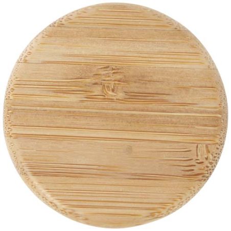 Botella de 500 ml de vidrio sodocálcico mate con tapa de bambú Ecológica Personalizada 6100830