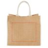 Bolsa Tote de yute con bordes contrastados Ecológica Personalizada 6120182 - Imagen 9