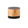 Altavoz Bluetooth bambú ABS rejilla metálica 3W 5.1 cm - Imagen 1