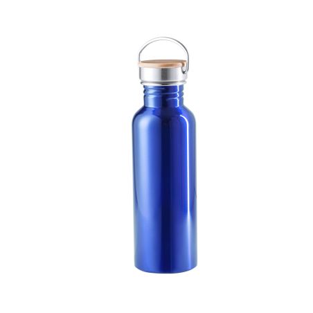 Bidón retro acero inox 800 ml bambú