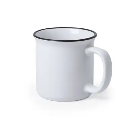 Taza vintage cerámica 300 ml bicolor