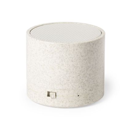 Altavoz Bluetooth caña trigo ABS 3W 5 cm nature