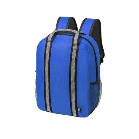 Mochila RPET 600D 12x38x28 cm tiras reflectantes commuting