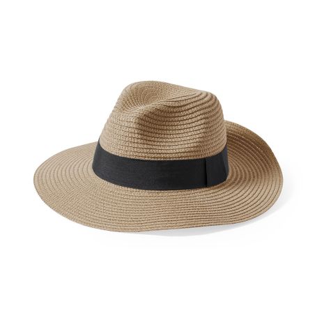 Sombrero de paja de papel ajustable ala ancha