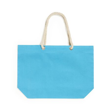 Bolsa algodón 220g/m2 asas 90cm fuelle 10 kg 15x39x55