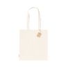 Bolsa algodón orgánico 42x38cm 140g asas largas natural - Imagen 1
