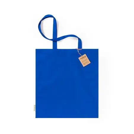 Bolsa algodón orgánico 140g/m2 asas 70cm 8 kg etiqueta