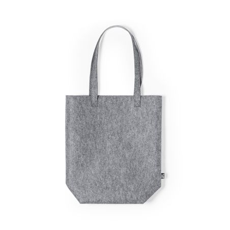 Bolsa fieltro RPET rectangular fuelle asas largas 6 kg