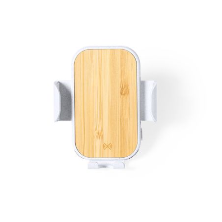 Soporte cargador coche bambú caña trigo ABS 15W Limited
