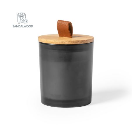 Vela aromática cristal bambú tapa 4 aromas caja kraft FSC