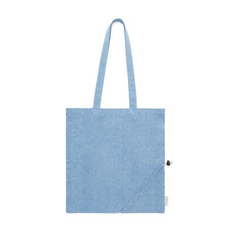 Bolsa plegable algodón reciclado GRS 120g/m2 asas 6 kg