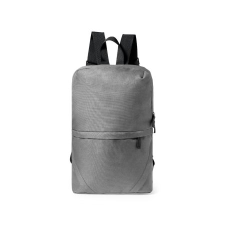 Mochila RPET 600D cremallera invisible doble bolsillo ajust