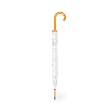 Paraguas 8 paneles poliéster 105 cm automático mango madera