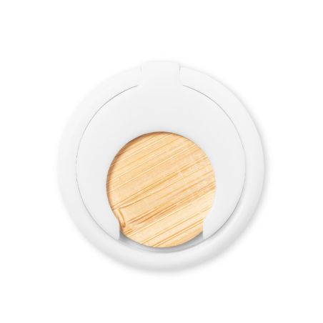 Soporte móvil ABS bambú anilla plegable moneda carro