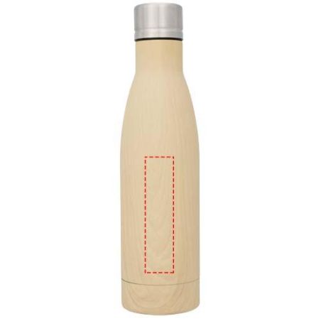 Bidón con aislamiento de cobre con diseño de madera de 500 ml Ecológico Personalizado 6100515