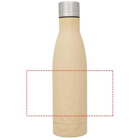 Bidón con aislamiento de cobre con diseño de madera de 500 ml Ecológico Personalizado 6100515