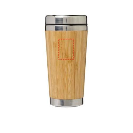 Vaso de 450 ml con exterior de bambú Ecológico Personalizado 6100636