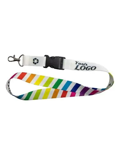 Lanyard de rPET con hebilla
