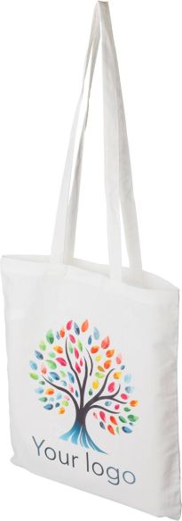 Bolsa algodón 110 g/m² asas largas