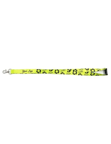 Lanyard de rPET con cierre de seguridad