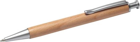 Bolígrafo madera haya latón Dokumental metal 14 cm