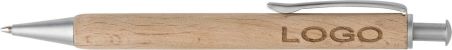 Bolígrafo madera haya latón Dokumental metal 14 cm