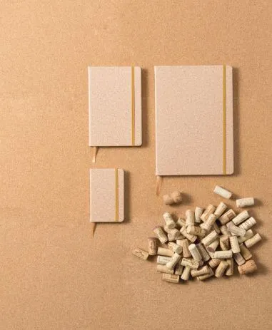 Cuaderno A5 PU aspecto corcho 96 páginas